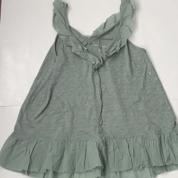 AE Ruffle V Neck Top - Picture 5 of 8